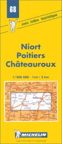 Michelin Niort/Poitiers/Chateauroux, France Map No. 68