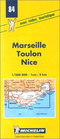 Michelin Marseille/Toulon/Nice, France Map No. 84