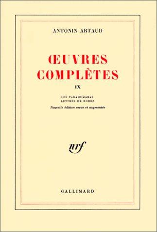 Oeuvres complètes, tome IX