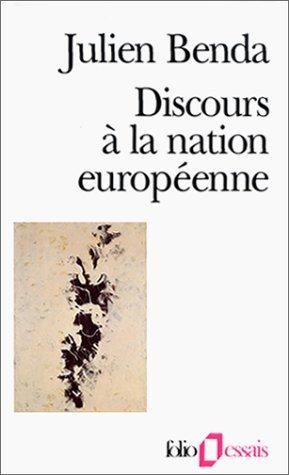 Discours à la nation européenne