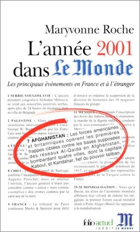 L'Année 2001 dans "Le Monde"