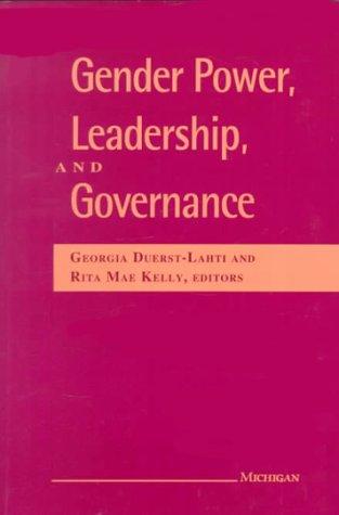 Gender power, leadership, and governance