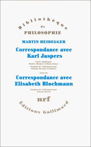Correspondance avec Karl Jaspers, 1920-1963