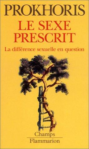 Le sexe prescrit