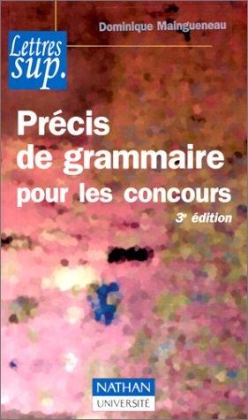 Precis de grammaire pour les concours 3eced