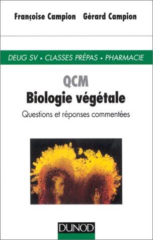 QCM biologie végétale