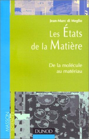 Les Etats de la matière