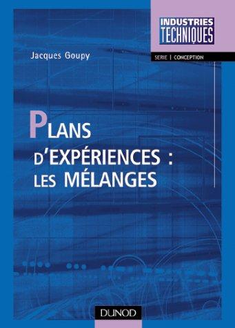 Plans d'expériences les melanges np 1 édition