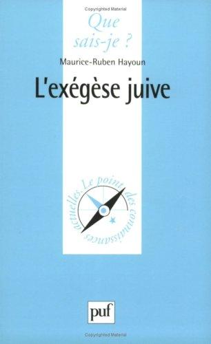 L'exégèse juive