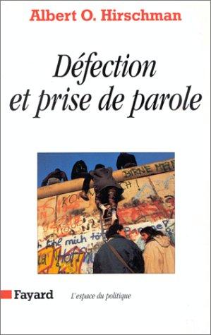 Défection et prise de parole
