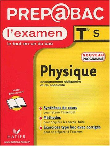 Physique, Terminale S, enseignement obligatoire et de spécialité, programme 2002