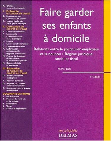 Faire garder ses enfants à domicile