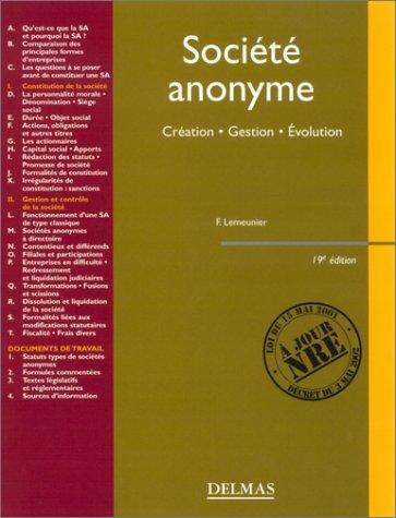 SA, Société anonyme