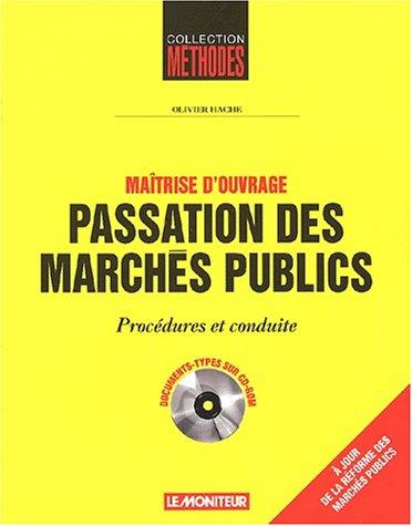 Maîtrise d'ouvrage - Passation des marchés publics