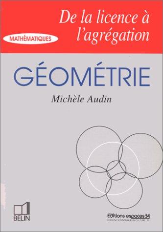 Géométrie, de la licence à l'agrégation
