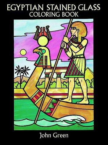 Egyptian Stained Glass Coloring Book