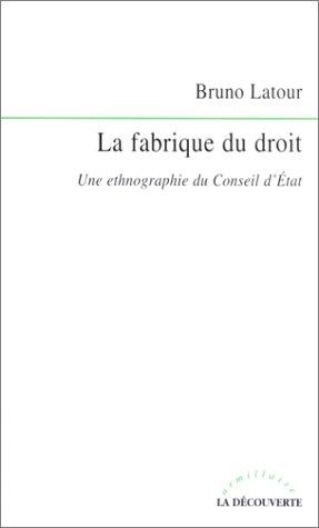 La Fabrique du droit