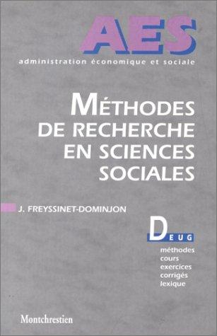 Méthodes de recherche en sciences sociales