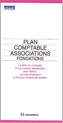Plan comptable associations, fondations