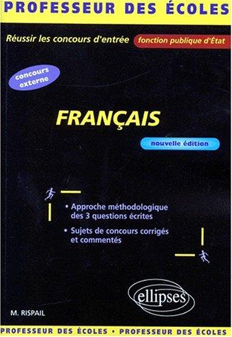 Français preparation au concours de recrutement des professeurs des ecoles