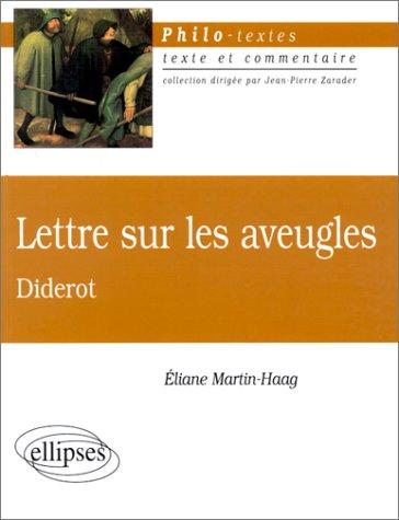Lettre sur les aveugles de Diderot