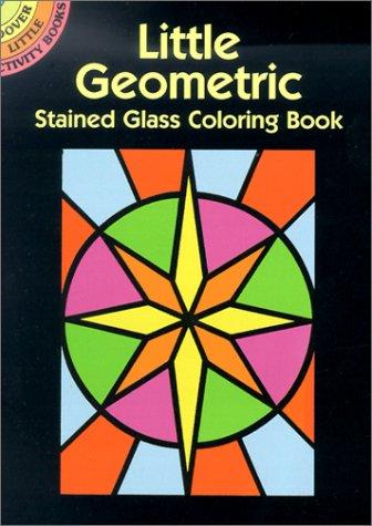 Little Geometric Stained Glass Coloring Book