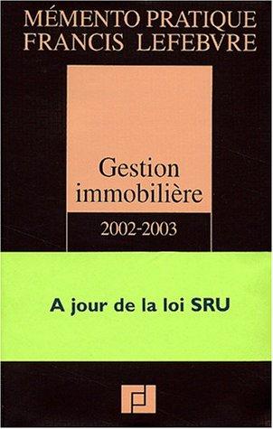 Gestion Immobilière 2002-2003