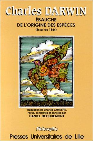 Ebauche de l'Origine des espèces