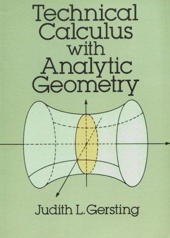 Technical calculus with analytic geometry