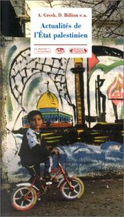 Actualité de l'Etat palestinien