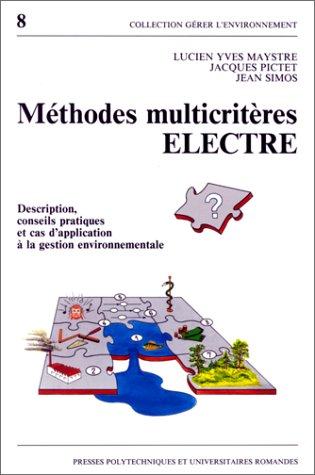 Méthodes multicritères ELECTRE