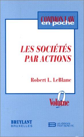 Les sociétés par actions