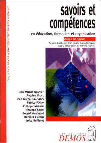 Savoirs et compétences en éducation, formation ..