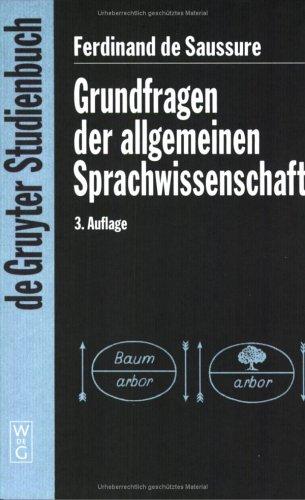 Grundfragen der allgemeinen Sprachwissenschaft