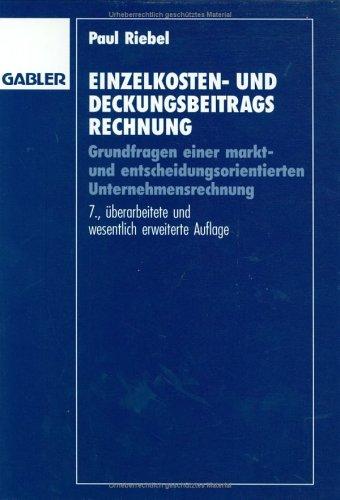 Einzelkosten- und Deckungsbeitragsrechnung