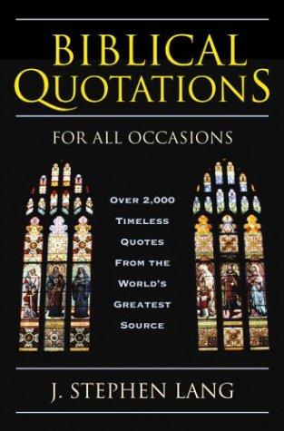Biblical quotations for all occasions