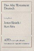 Das Alte Testament Deutsch (ATD), Apokryphen, Bd.1, Jesus Sirach / Ben Sira