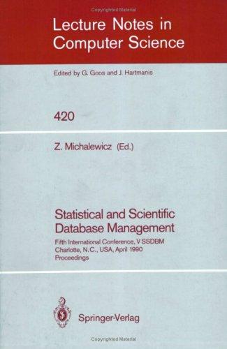 Statistical and scientific database management