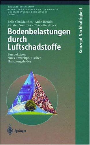 Bodenbelastungen Durch Luftschadstoffe