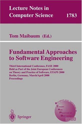 Fundamental Approaches to Software Engineering