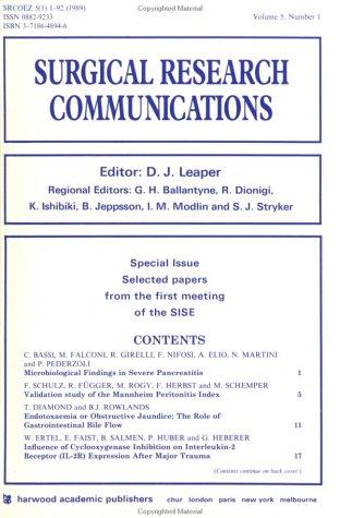 Selected Papers From the First Meeting of the SISE
