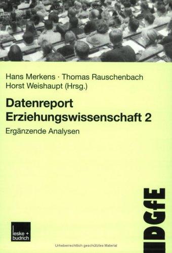 Datenreport Erziehungswissenschaft 2