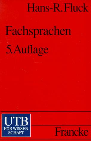 Fachsprachen. Einführung und Bibliographie