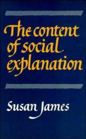 The content of social explanation