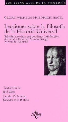 Lecciones Sobre La Filosofia De La Historia Universal