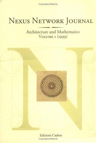 Nexus Network Journal volume 1 (1999)