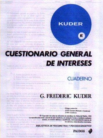 Cuestionario General de Intereses