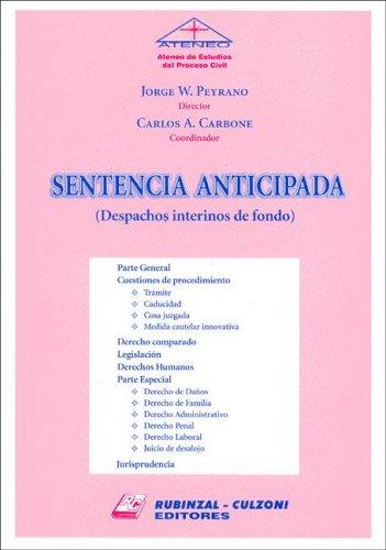 Sentencia Anticipada - Despachos Interinos de Fondo