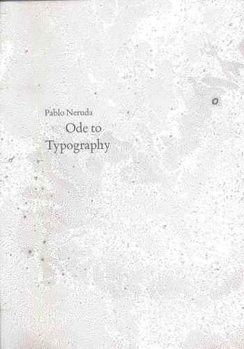 Ode to typography