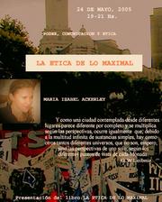 PODER - COMUNICACION - ETICA La Etica de Lo Maximal